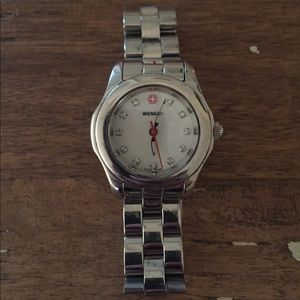 Wenger watch with crystal detail